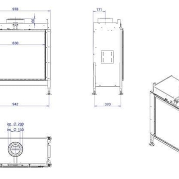 Chimenea gas Ultra View 830 V - Imagen 2