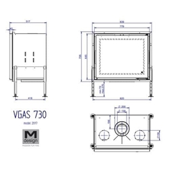 Chimenea gas Venus 730 (Frontal) - Imagen 2