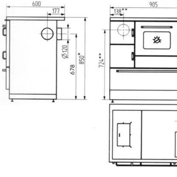 Cocina de leña K 138 F - Imagen 2