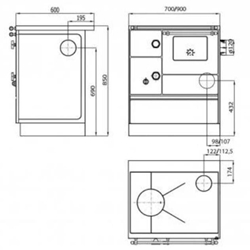 Cocina de leña K 176 F/A - Imagen 2