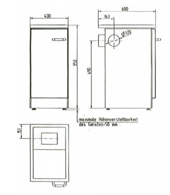 Cocina de leña K140C - Imagen 2