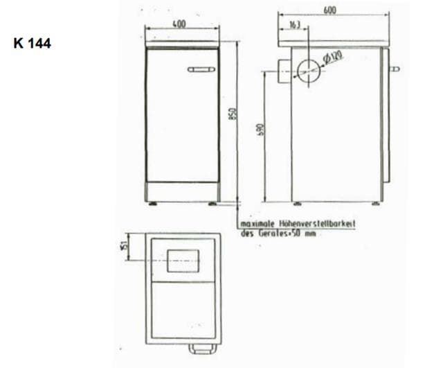 Cocina de leña K144C - Imagen 2