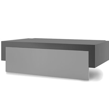 Cubierta acero negro y gris claro para plancha con carrito Premium 75 - Imagen 1