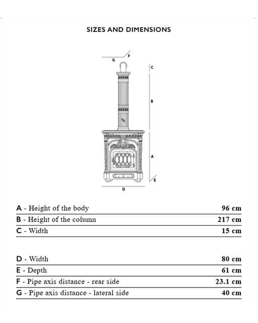 Estufa cerámica de leña Liberty E - Imagen 5