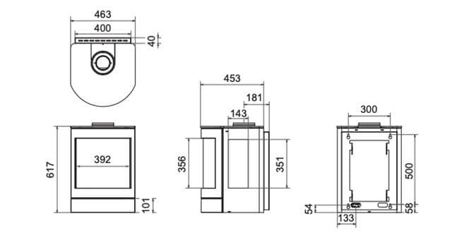 Estufa de gas Balsa Wall - Imagen 4