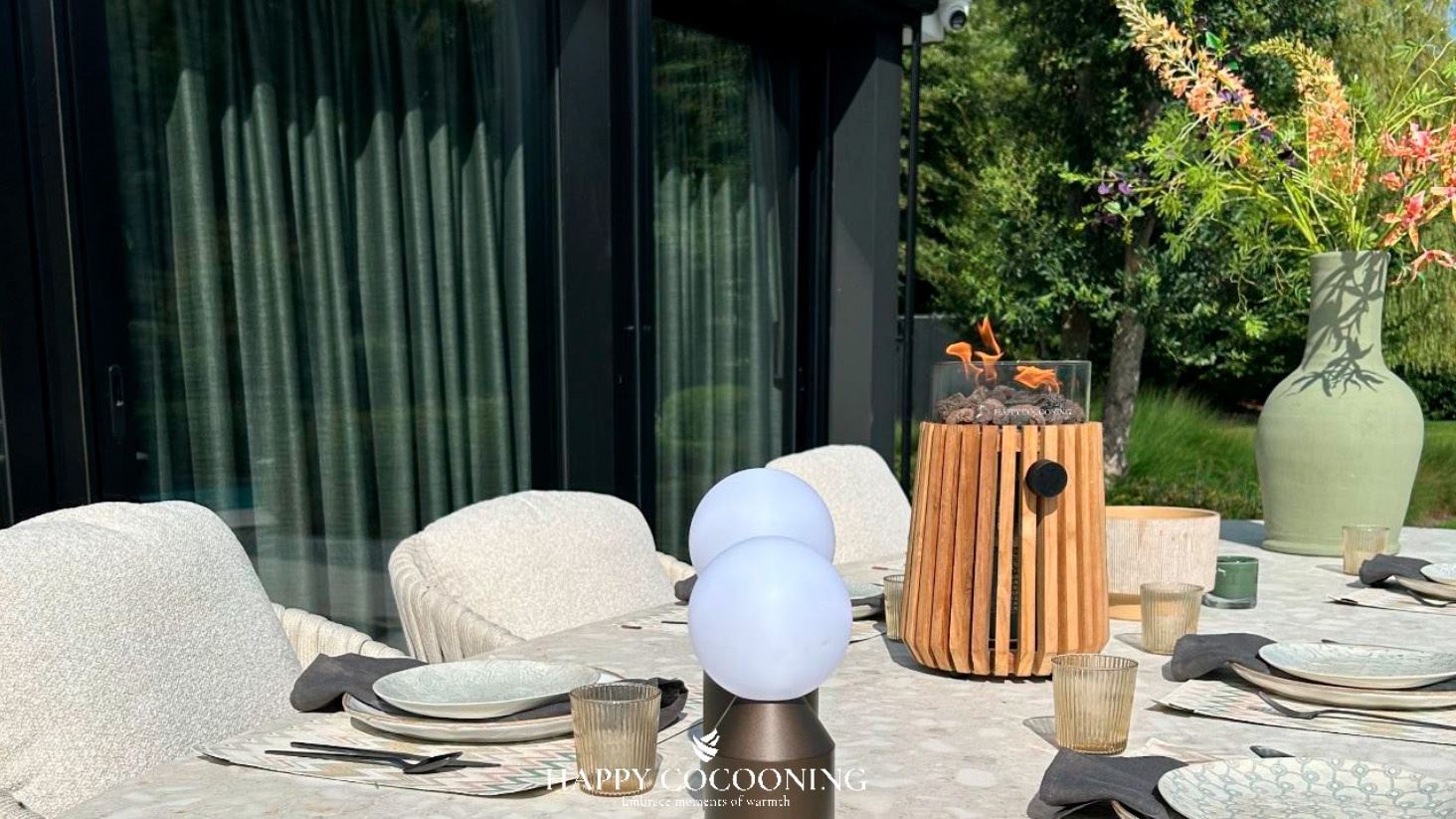 Estufa de gas de exterior Lumi Lagune teak - Imagen 2