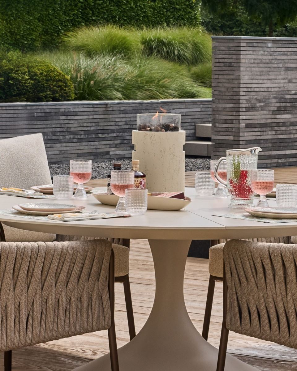 Estufa de gas de exterior Lumi Stone travertine - Imagen 4