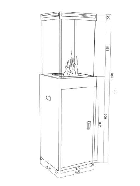 Estufa de gas exterior Babel - Imagen 3