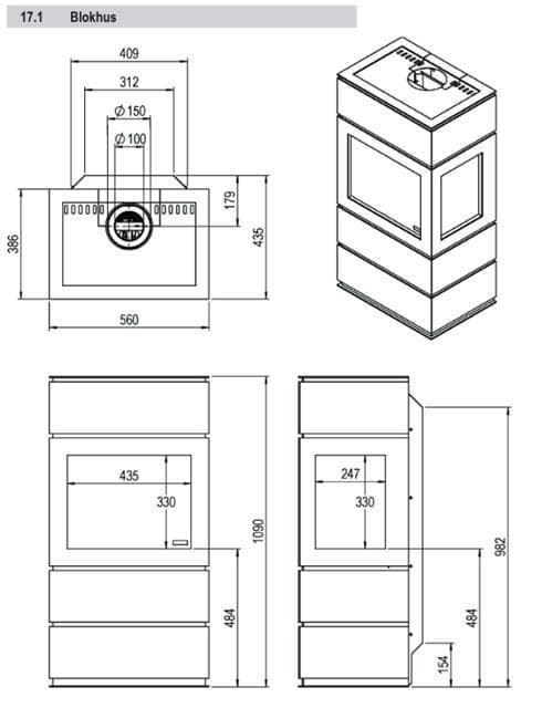 Estufa de gas Faber Blockhus - Imagen 2