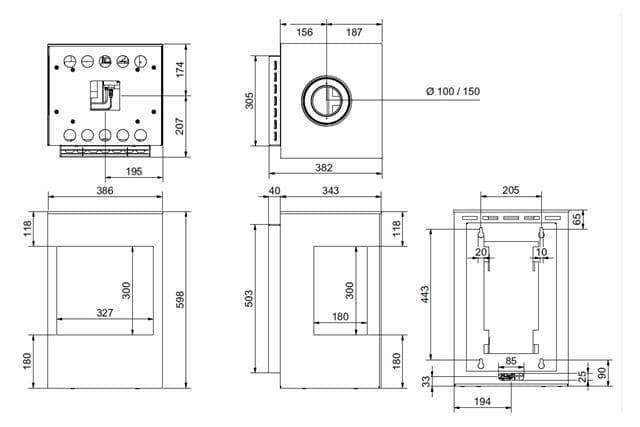 Estufa de gas Onyx (sin base) - Imagen 3