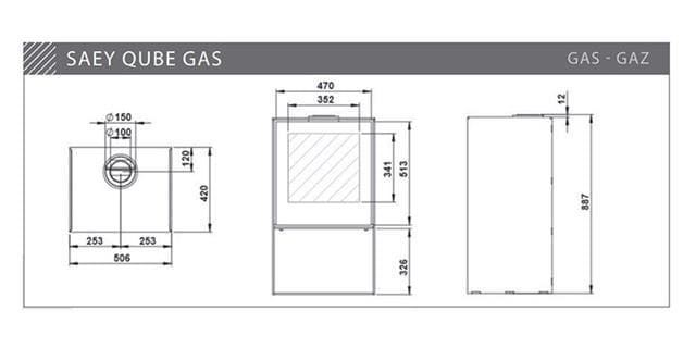 Estufa de gas Qube - Imagen 2