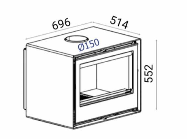 Estufa de leña Cubebox 7 NEO - Imagen 3
