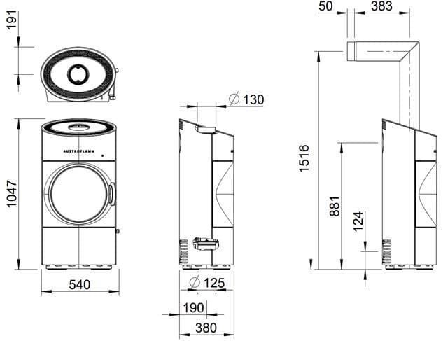 Estufa de leña Clou Compact 2.0 - Imagen 3