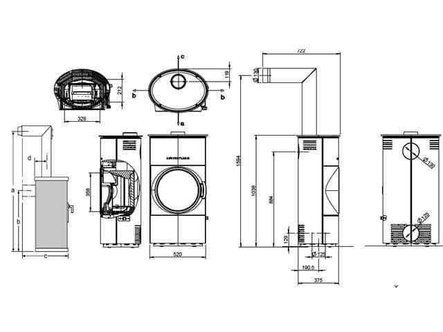 Estufa de leña Clou Compact Cook - Imagen 3