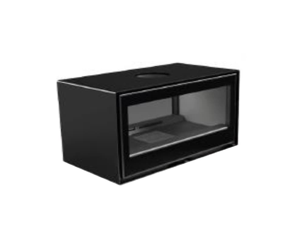 Estufa de leña CubeBox 10 DUO doble cara túnel - Imagen 1