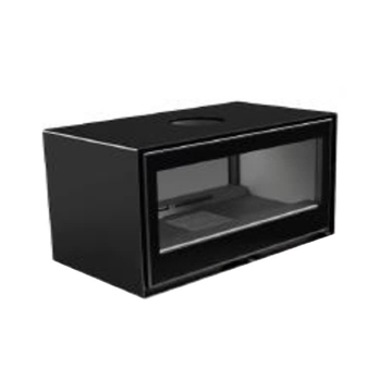 Estufa de leña CubeBox 10 DUO doble cara túnel - Imagen 1