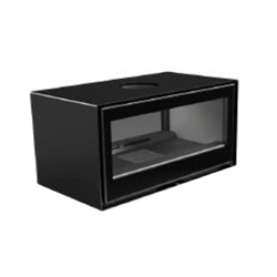 Estufa de leña CubeBox 8 DUO doble cara túnel - Imagen 1