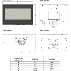 Estufa de leña Elite 8 TRIO esquinero - Imagen 2