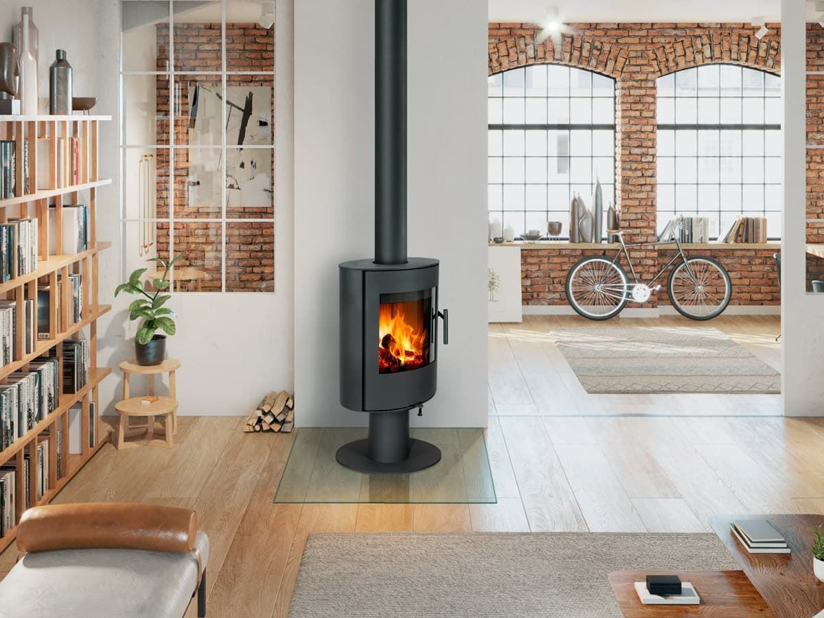 Estufa de leña Evora T30 Metálica (giratoria) - Imagen 2