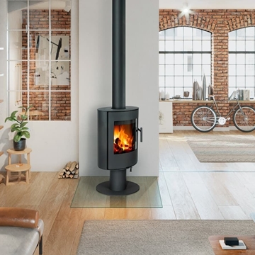 Estufa de leña Evora T30 Metálica (giratoria) - Imagen 2