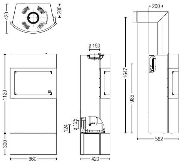 Estufa de leña Fynn Xtra - Imagen 6