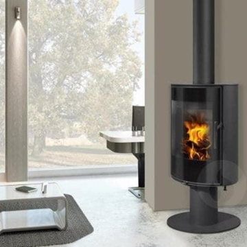 Estufa de leña Laredo T03 Metálica (Con pie y giratotira) - Imagen 2