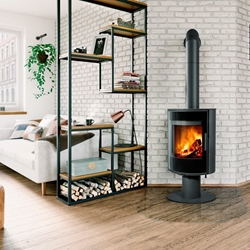 Estufa de leña Laredo T30 metálica giratoria - Imagen 2