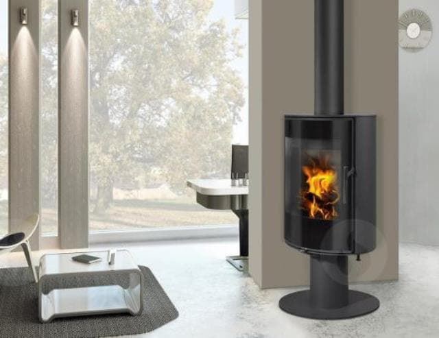Estufa de leña Laredo T30 metálica giratoria - Imagen 5