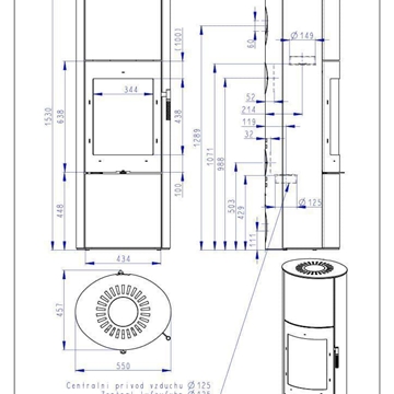 Estufa de leña Lugo N03 Akum - Imagen 2
