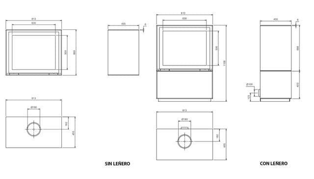 Estufa de leña M Design Venus in the Box 730 - Imagen 3