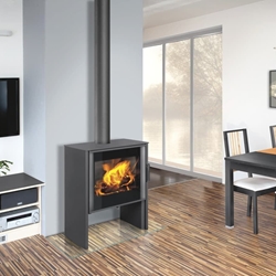 Estufa de leña Riano G30 puerta cristal serigrafiado - Imagen 2