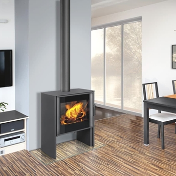 Estufa de leña Riano G30 puerta cristal serigrafiado - Imagen 2