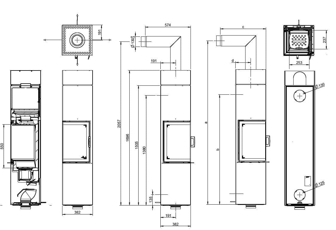 Estufa de leña Slim 3.0 (Esquinera) - Imagen 3