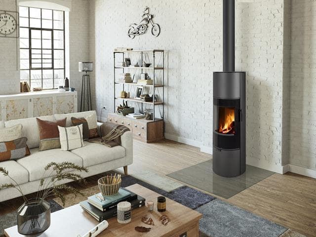 Estufa de leña Soria H30 metálica - Imagen 2