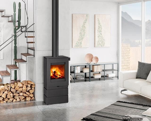 Estufa de leña Teon L03 metálica - Imagen 4