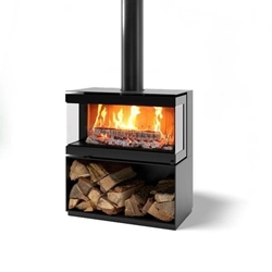 Estufa de leña Venus in the Box 530 - 3 caras - Imagen 1