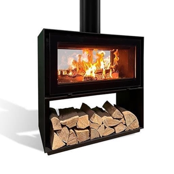 Estufa de leña Venus in the Box 850 - doble cara - Imagen 1