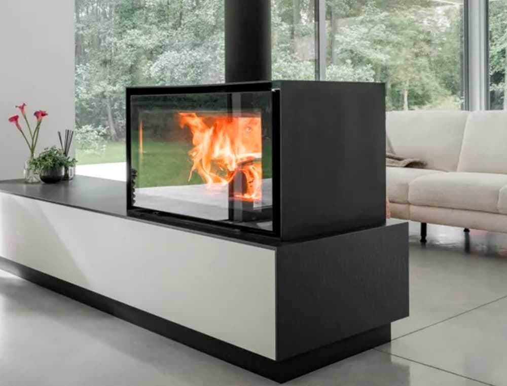 Estufa de leña Venus in the Box 850 - doble cara - Imagen 3