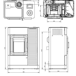 Estufa de leña y pellet Mo Duo Cook - Imagen 2