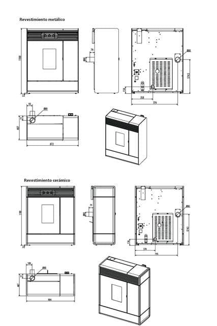 Estufa de pellet Aki Hydro Matic 18 R - Imagen 8