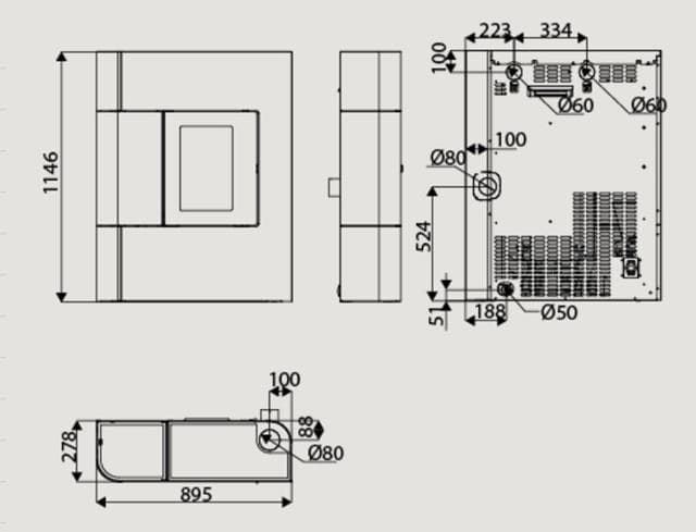 Estufa de pellet Althea Multiair 9 UP (Easy Connect) - Imagen 3