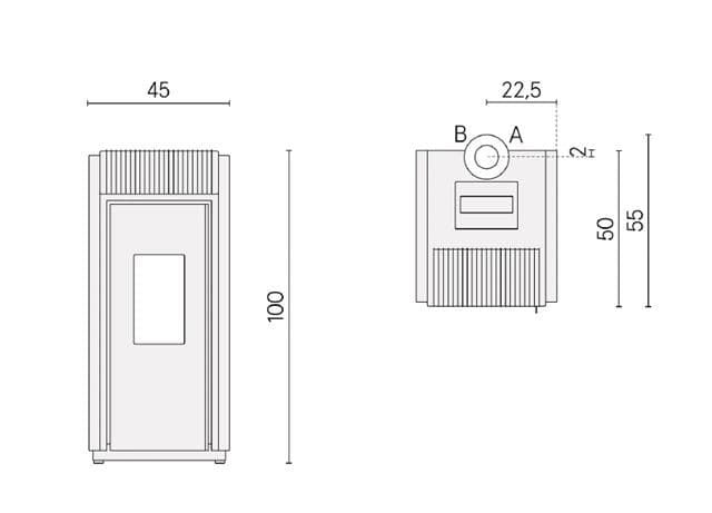 Estufa de pellet Bold 7kW UP-Twin - Imagen 3