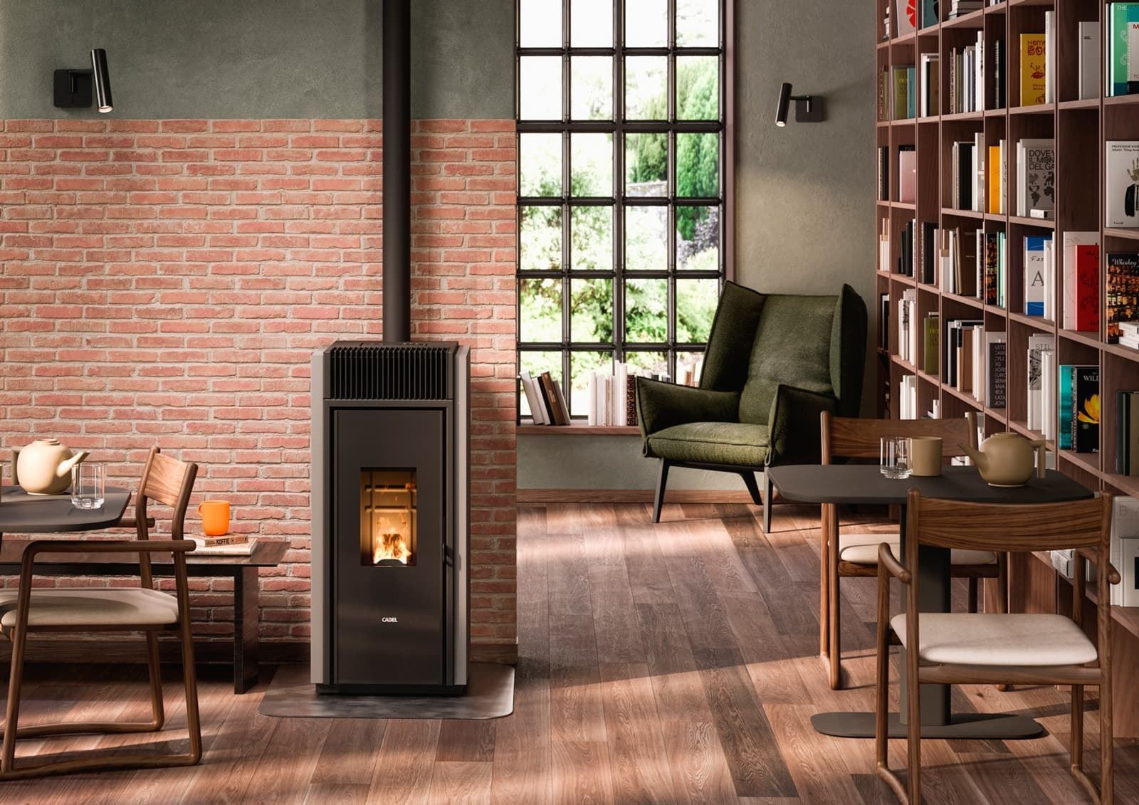 Estufa de pellet Bold 7kW UP-Twin - Imagen 5
