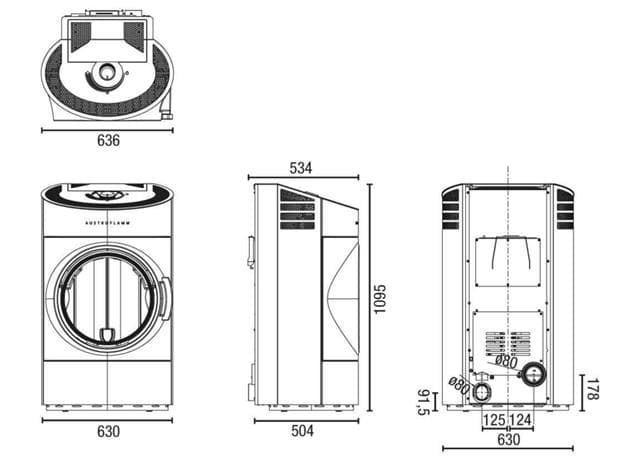 Estufa de pellet Clou 8kW - Imagen 5