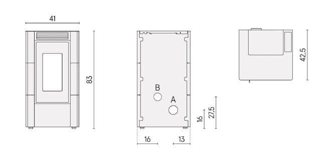 Estufa de pellet Cristal 6 - Imagen 4