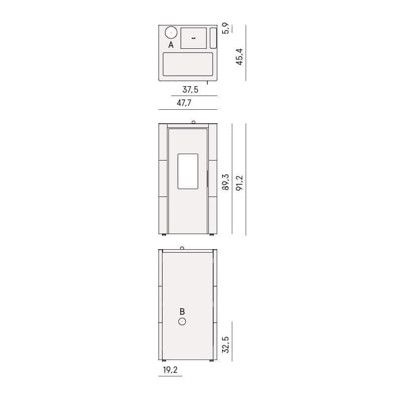 Estufa de pellet Cristal 7kW UP - Imagen 5