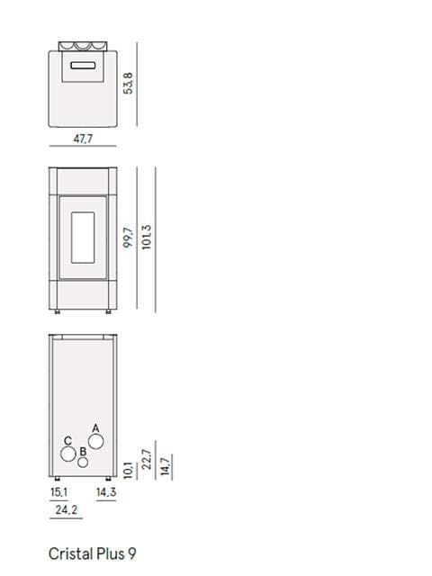 Estufa de pellet Cristal 9 Plus - Imagen 4