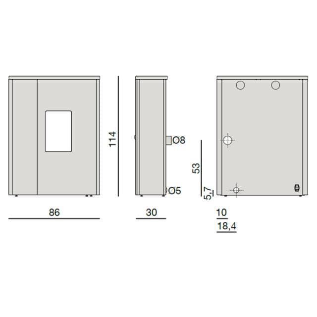 Estufa de pellet Doc Comfort Air 9 UP M1+ 2022 - Imagen 5