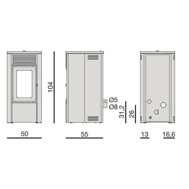 Estufa exterior M3 – Combi