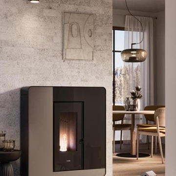 Estufa de pellet Elle 9 Plus Up-Twin - Imagen 2